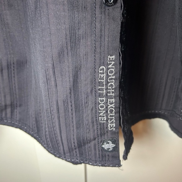 Vintage Roar tribal y2k embroidered button up longsleeve shirt - Picture 5 of 14